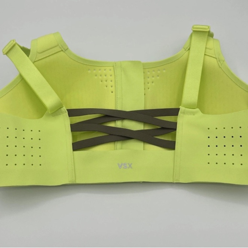 Victoria's Secret 34DDD Front-Zip Sports Bra - Lime - Picture 6 of 9